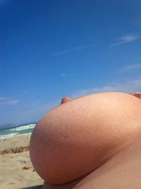 Tit on the beach :)