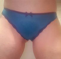 Sexy new panties. Can you see my bush?