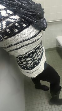 Not a sexy outfit but this sweater shows off my big breasts and curves! Try...