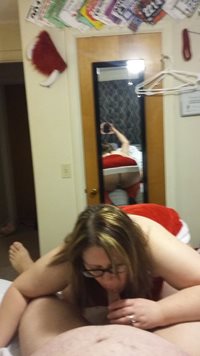 Sucking Santa's cock, couples get at us and I wanna know what you think