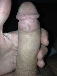 Cock in hand and ready