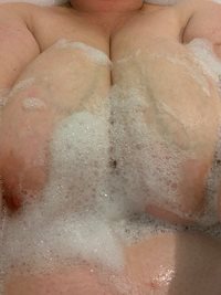 Soapy bath boobs