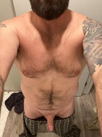 Just before my after work shower.
