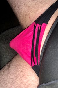 panties feel so naughty and so good.  Any ladies want to suck on me?  Dirty...