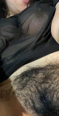 Ready for you to make my hairy pussy throb