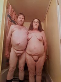 We like to be naked in the house as much as possible