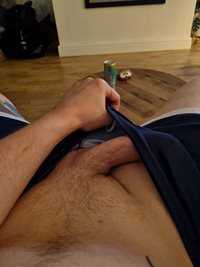 Pulling out my fat cock