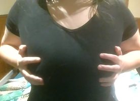 Just playin with my tits again