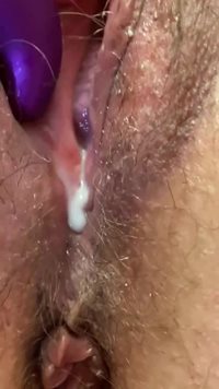 Anyone hungry for some creamy pussy? Watch the cream ooze out of my wet hor...