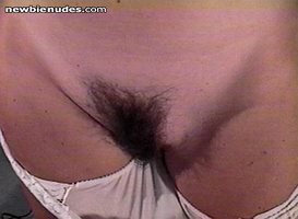 long soft hair on her pussy