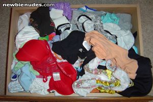sis in laws panty drawer, pm me if you like
