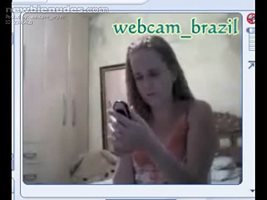 Interracial Couple From Brazil, video recorded from webcam