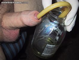 Catheter pee - big penis and extremely thick catheter