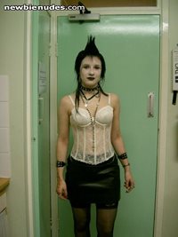 a young Goth girl who lives near me, I am trying to get her to be a Dom