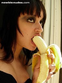 when Eric eats a banana, he becomes...BANANA MAN!!!