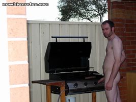 just cooking some dinner,only steak but if any female want sausages just sa...