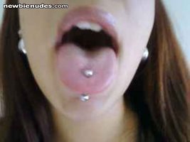 Nice tongue piercing