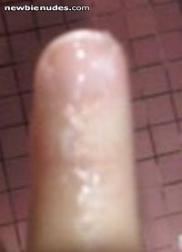 outcome of all day dirty text messaging #2 = cum on finger