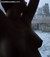 In the snow today....did get chilly. Anyone want to help warm me up?