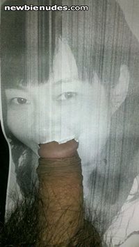 cock in the Chinese girl's mouth. make your comments on her.
