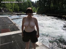 Out for a topless walk at the river comments pms well come guys girls love ...