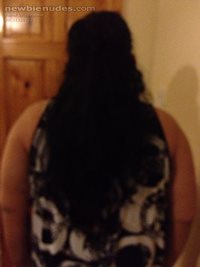 For those asking, my hair is this long....
