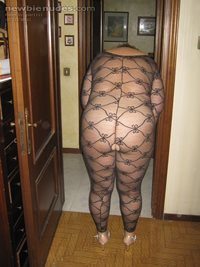 my wife whith new bodystocking