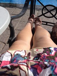 Showing off the slight tan I got from working in the sun at Christmas!! Ple...