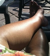 Tanned leg pic - don't forget to favorite me, vote & comment (I love tribut...