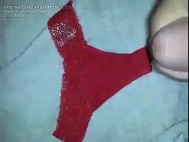 Cumming on panties