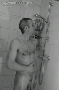 Warming up  Under the shower