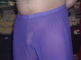 my purple see thru pants