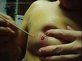 Skewering nipples - making holes in them