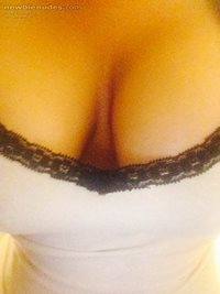 Wife's cleavage