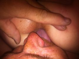 Licking the wife's ass