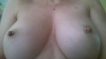 Love nibbling, teasing and CUMMING on my Baby's sexy pierced nipples...we e...